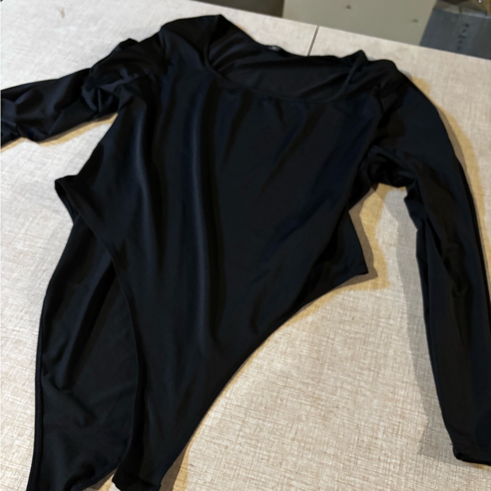 Black Long Sleeve Bodysuit